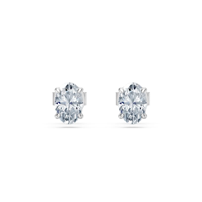 Oval Stud Earrings