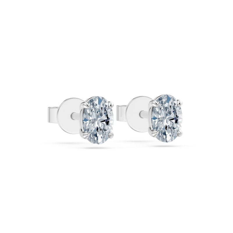 Oval Stud Earrings