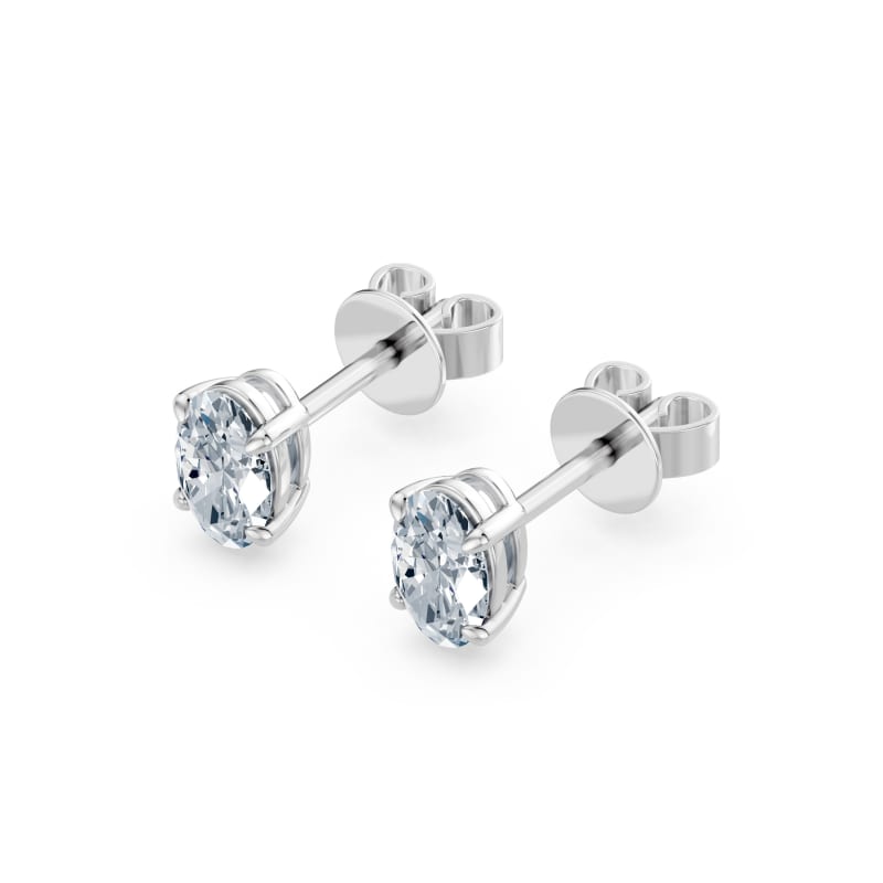 Oval Stud Earrings