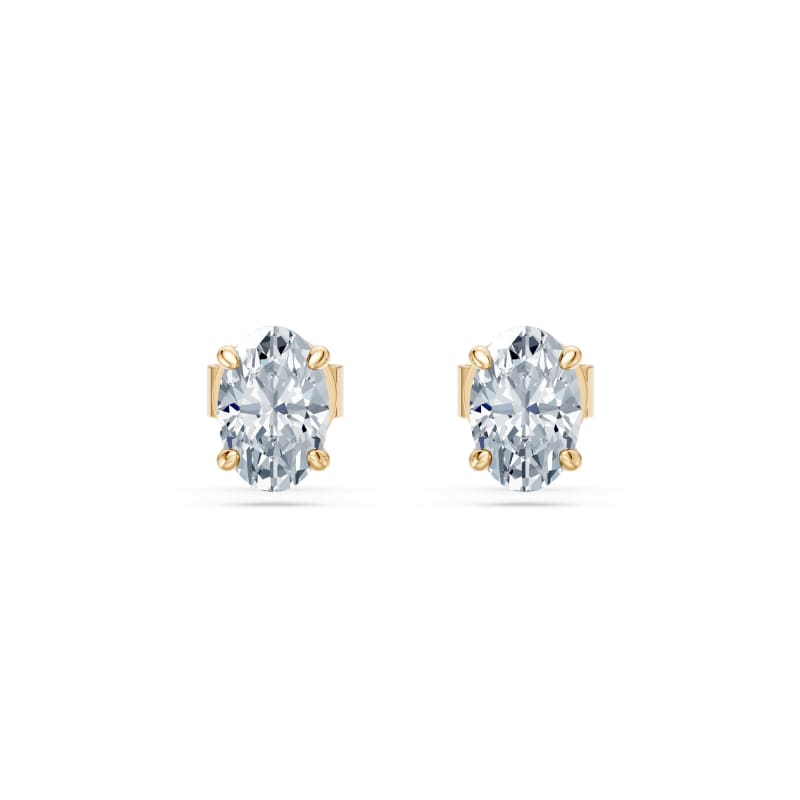 Oval Stud Earrings