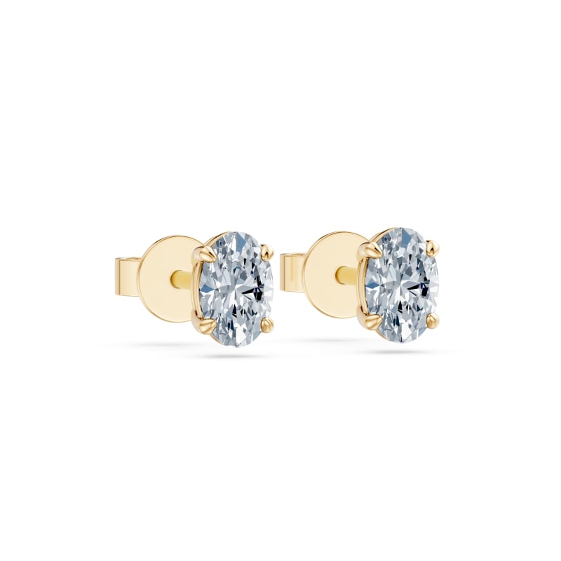 Oval Stud Earrings