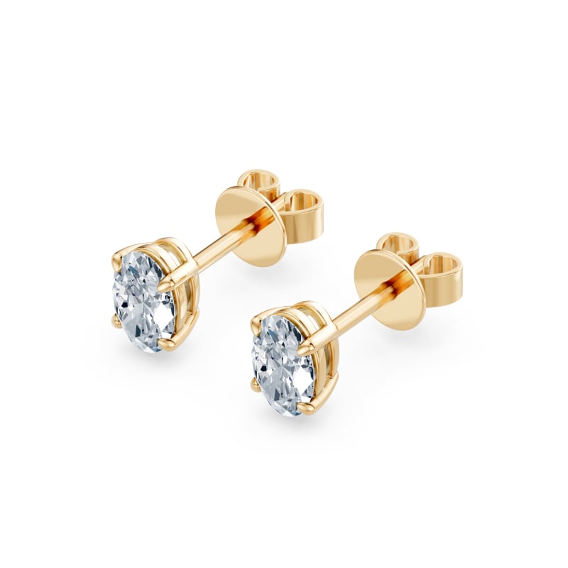 Oval Stud Earrings