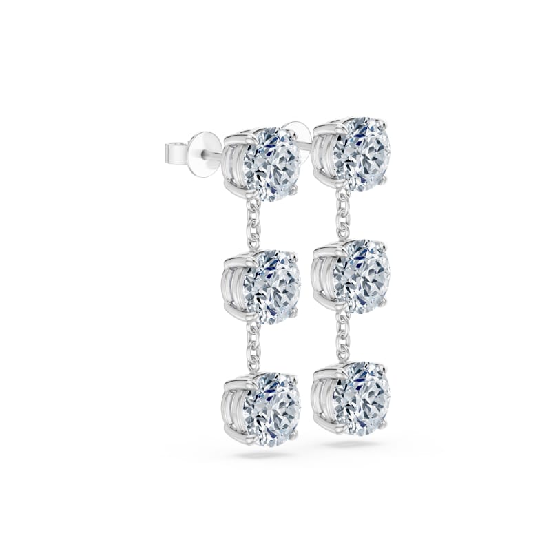 Round Drop Earrings