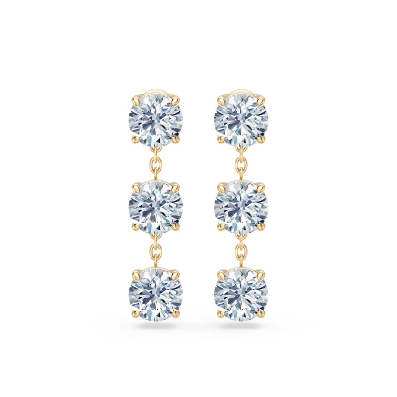 Round Drop Earrings