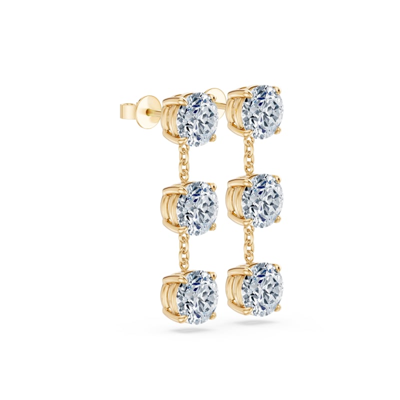 Round Drop Earrings