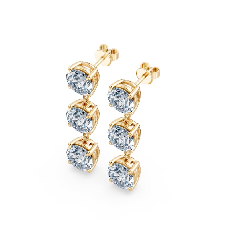 Round Drop Earrings