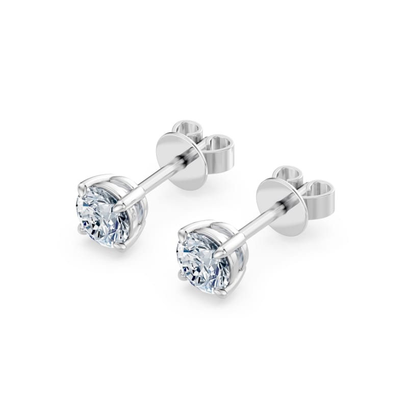Round Stud Earrings