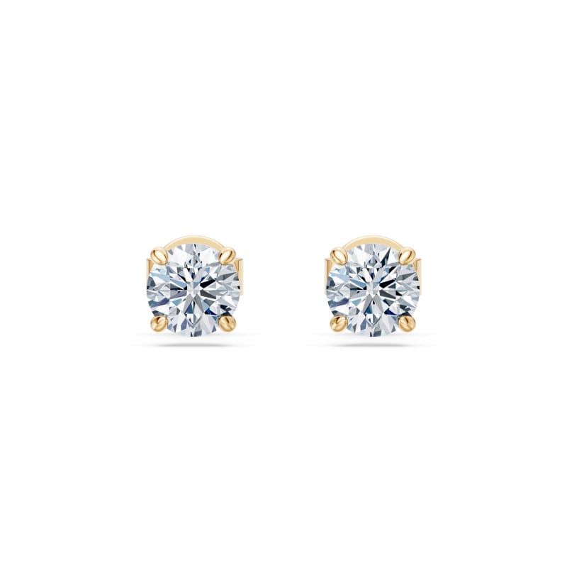 Round Stud Earrings