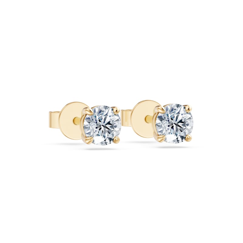 Round Stud Earrings