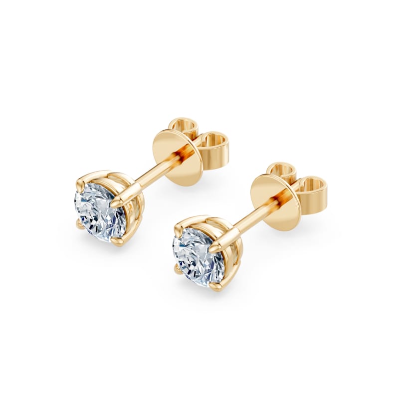 Round Stud Earrings
