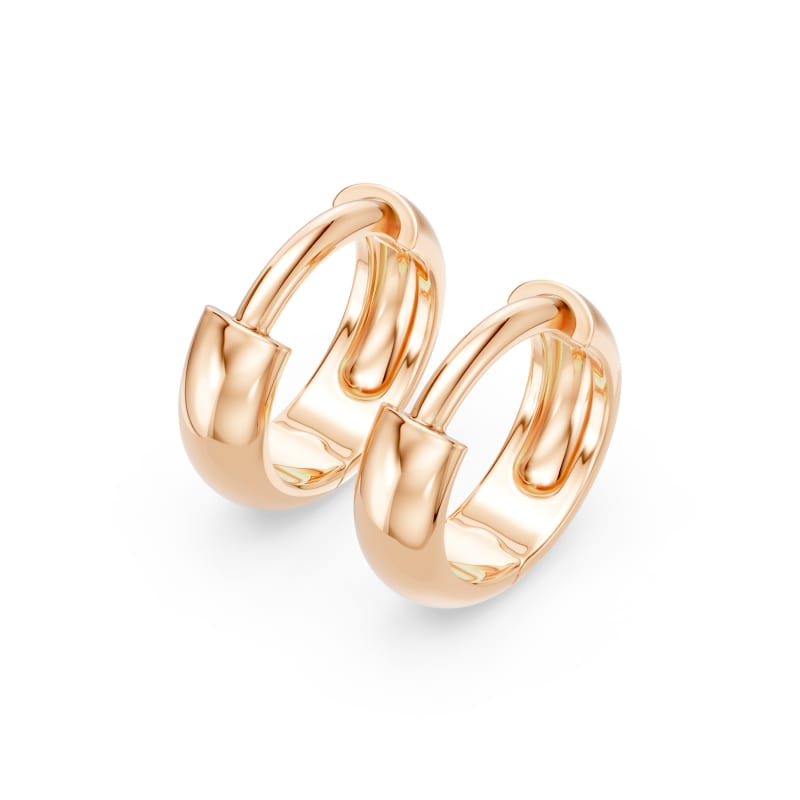 Girl's luxe gold hoops