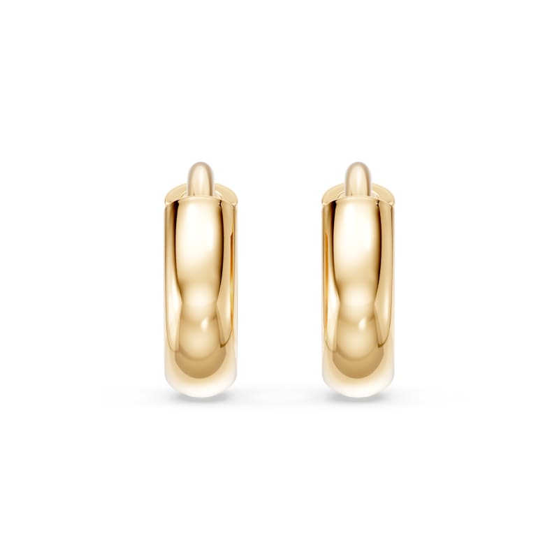 Girl's luxe gold hoops