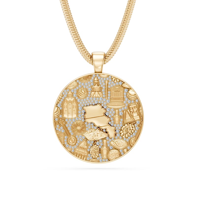 Pendentif Arménien avec Diamants