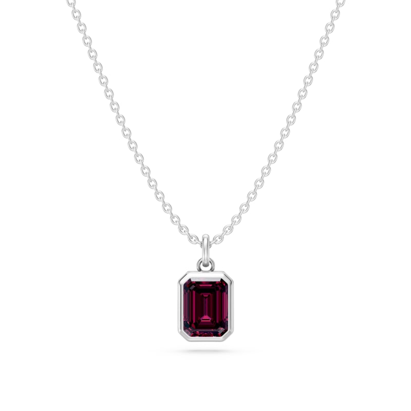 Bezel Emerald Birthstone Pendant