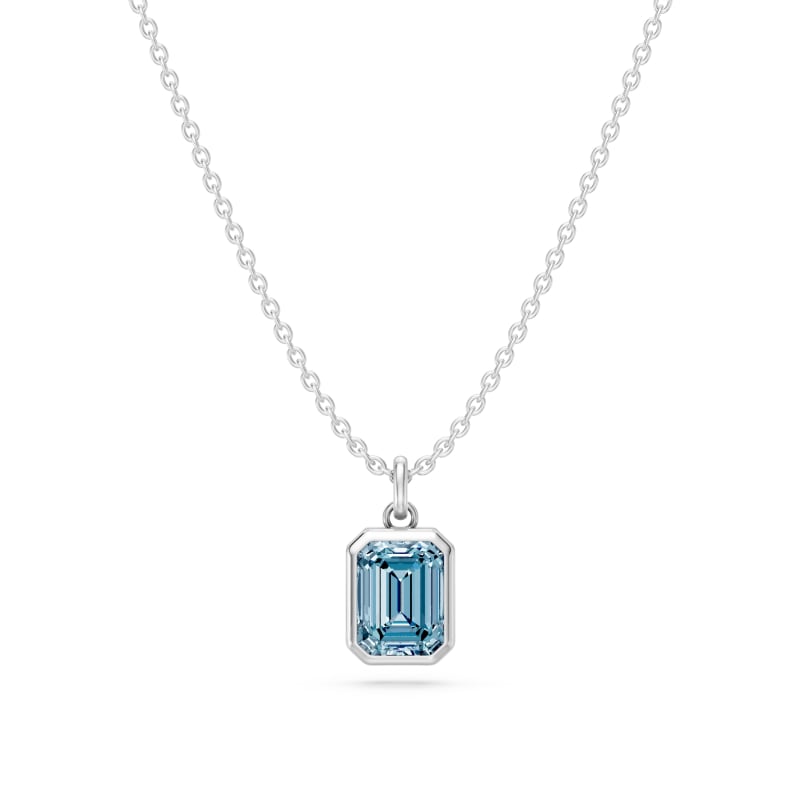 Bezel Emerald Birthstone Pendant