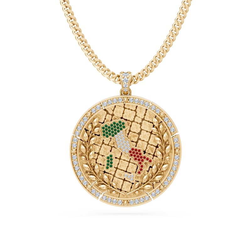Italian Shield Pendant