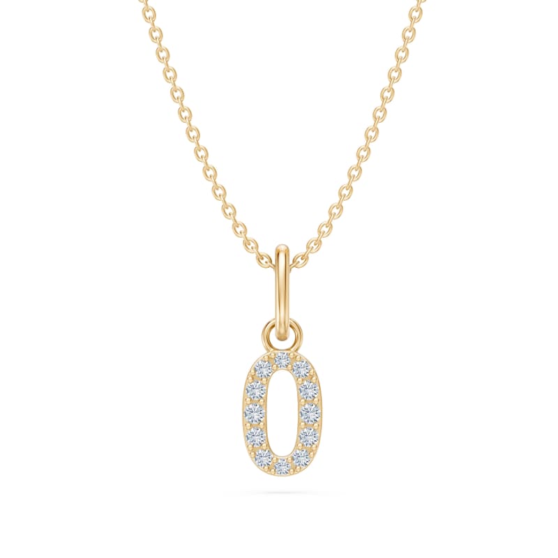 Pendentif chiffre 1 chiffre — Diamant de laboratoire