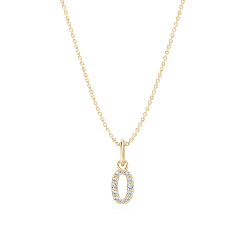 Pendentif chiffre 1 chiffre — Diamant de laboratoire