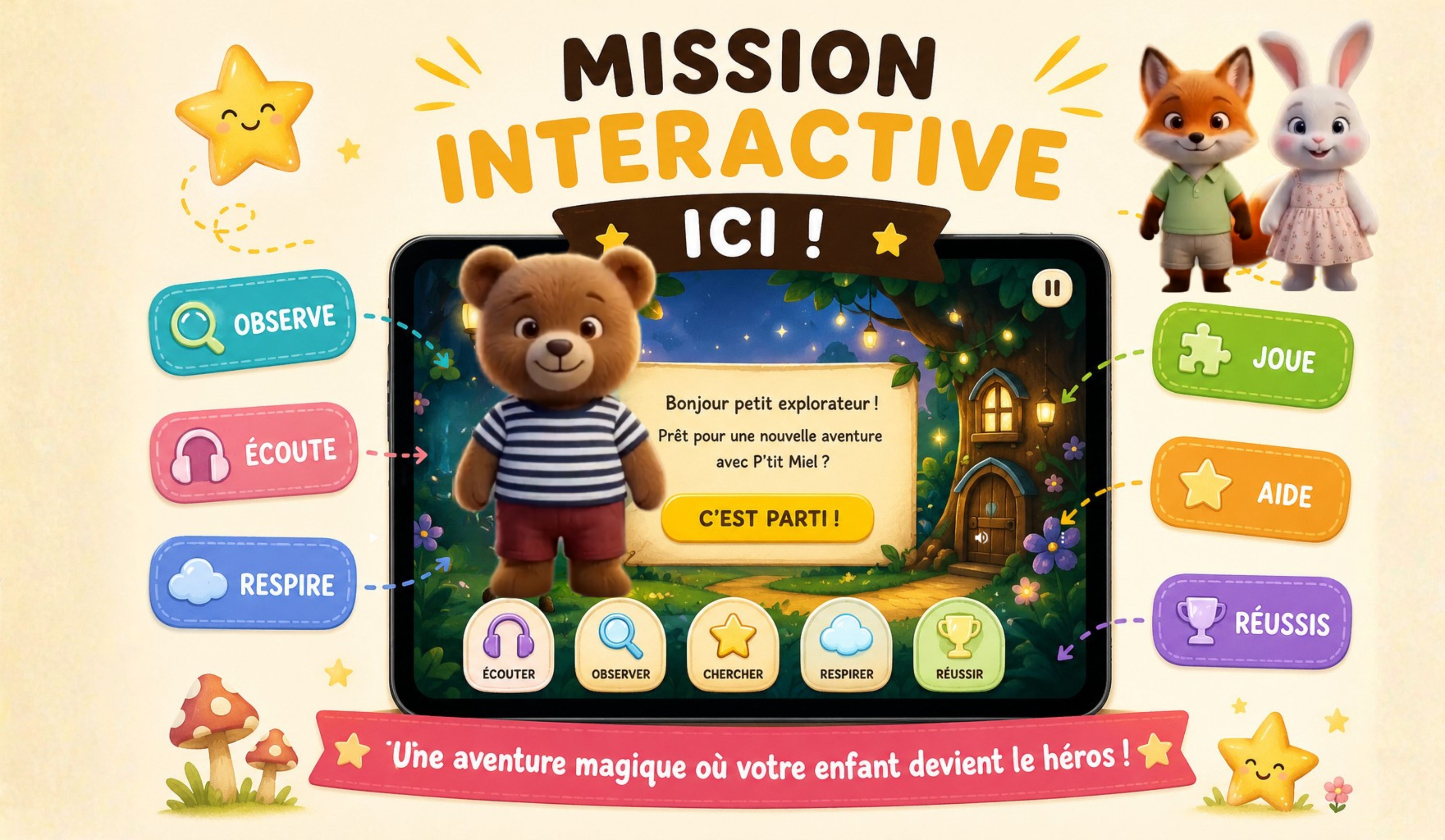 Mission interactive Ptit Miel WOrld Mission interactive P'tit Miel World