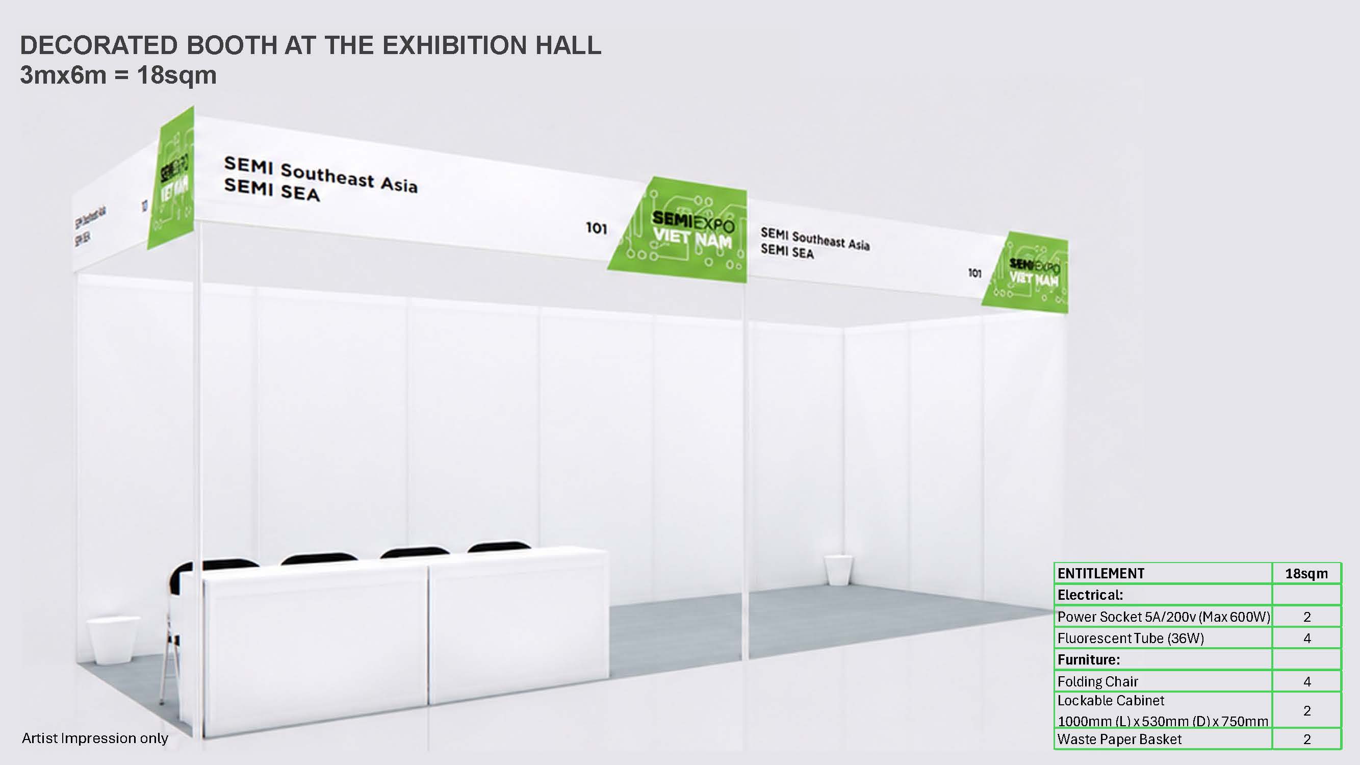18 sqm booth render