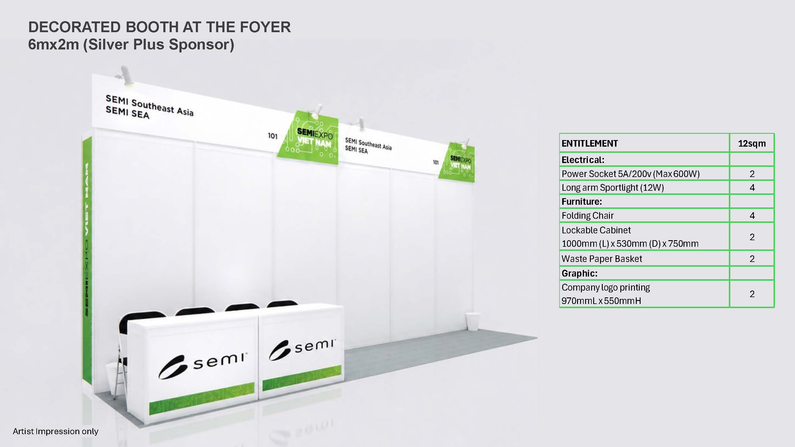 12 sqm booth render