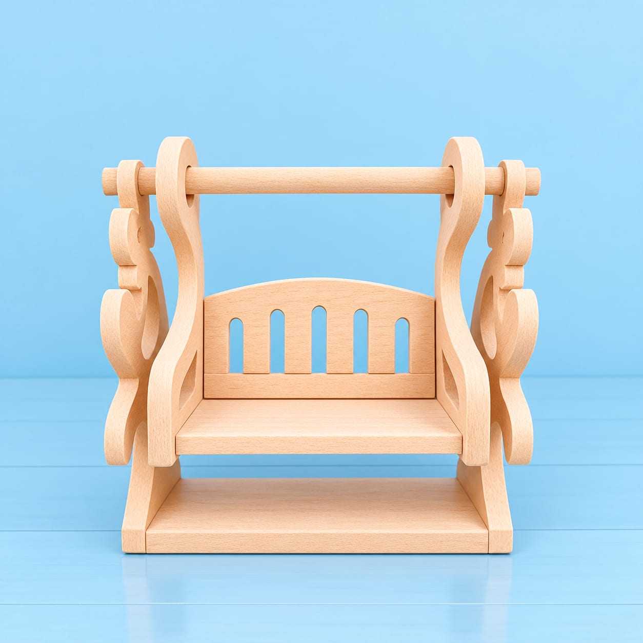 Kids Wooden Swing Toy | Miniature Wooden Swing Set