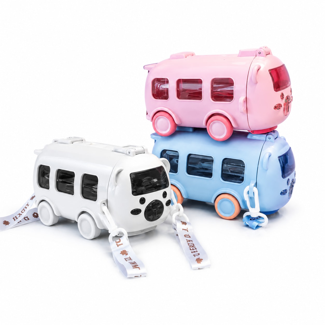 Cute Bear Bus Water Bottle for Kids – 500ml