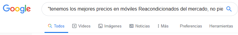 google - busqueda de comentario