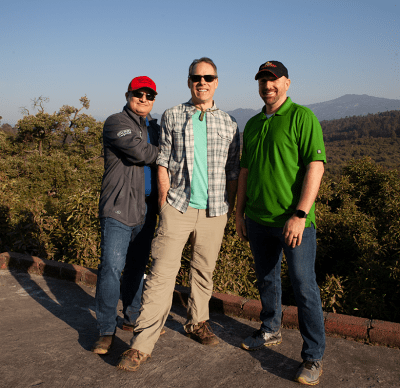 CMO Dan Wheeler, Chef Scott Lodal, and Chef Ron Vasquez exploring Mexico