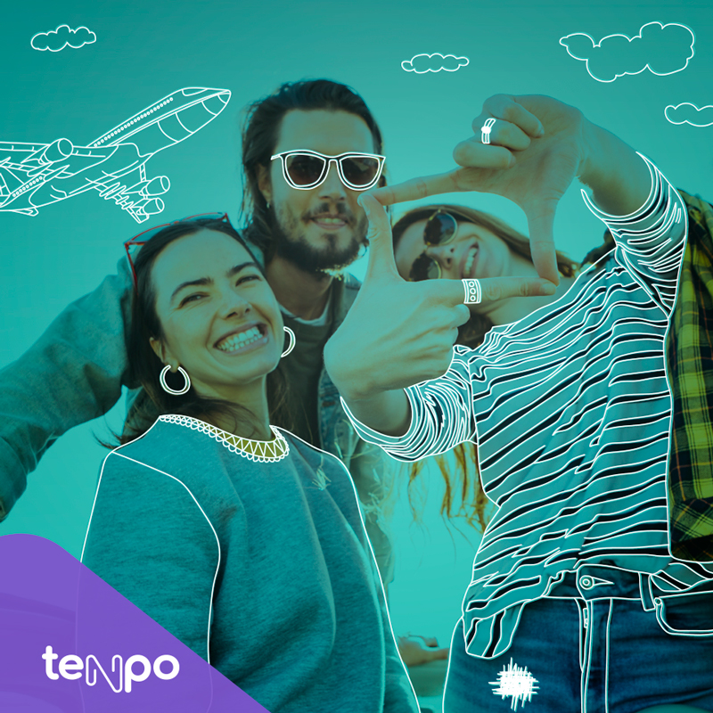 Propuesta post amigos avión Tenpo App