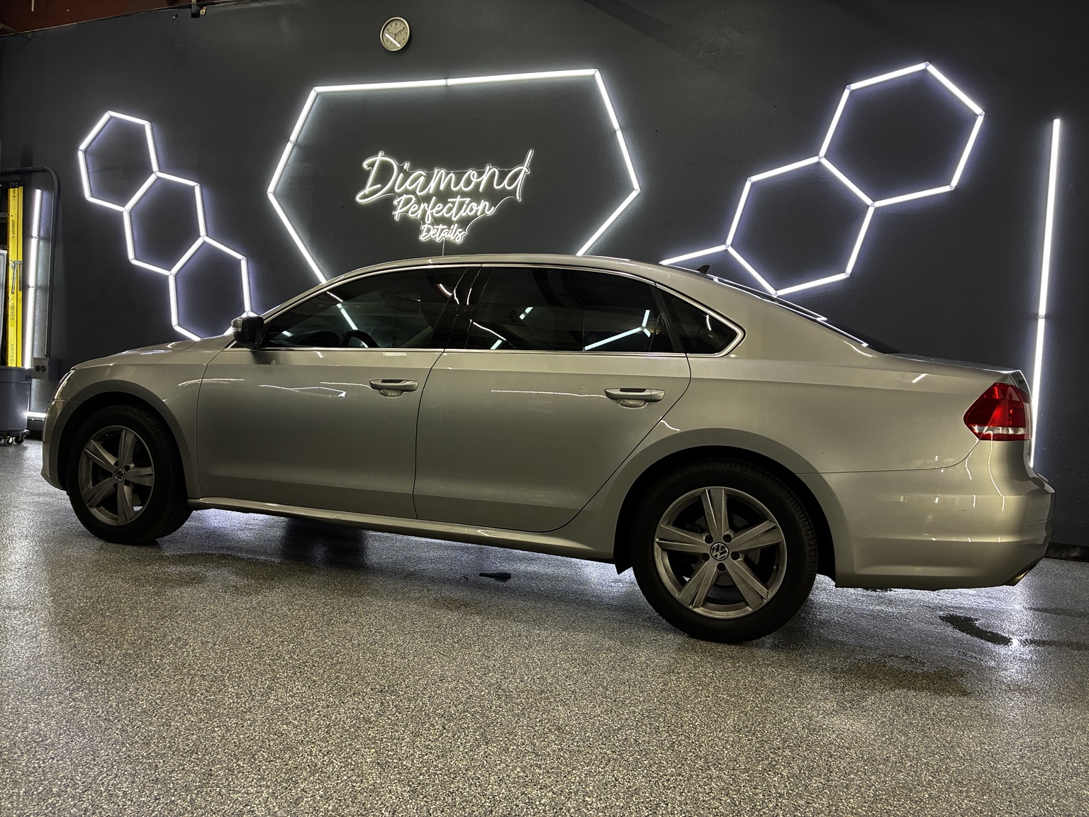 Volkswagen sedan after ceramic window tint installation in Phoenix, Arizona