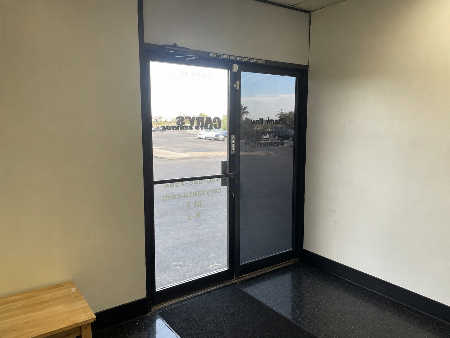 Commercial solar control window film installation