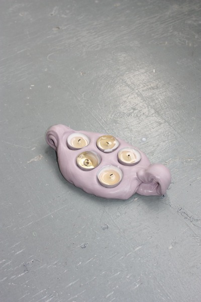 half-wet studio new york christina johnston hand-formed silicone mouthpiece tea candelabra