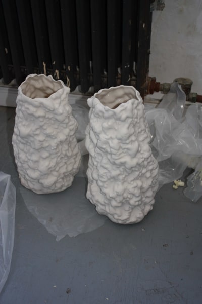 Half-Wet growth porcelain large vase design