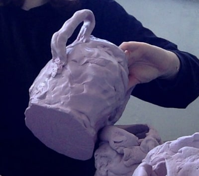 half-wet studio new york christina johnston hand-formed mouthpiece silicone vase