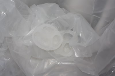 half-wet handmade silicone ice tray pair
