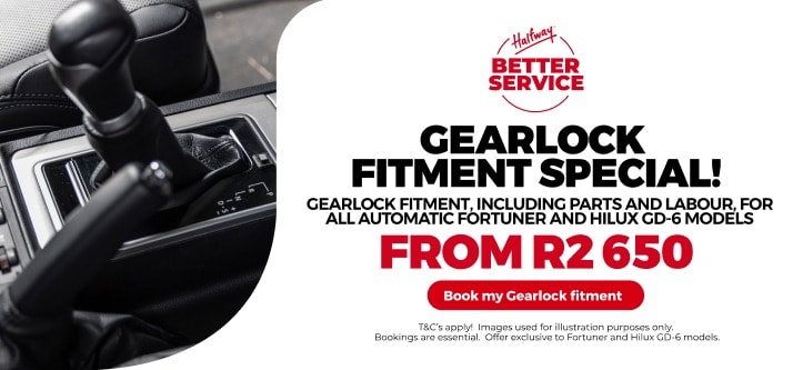 FORTUNER/HILUX: GEARLOCK FROM R2 650!