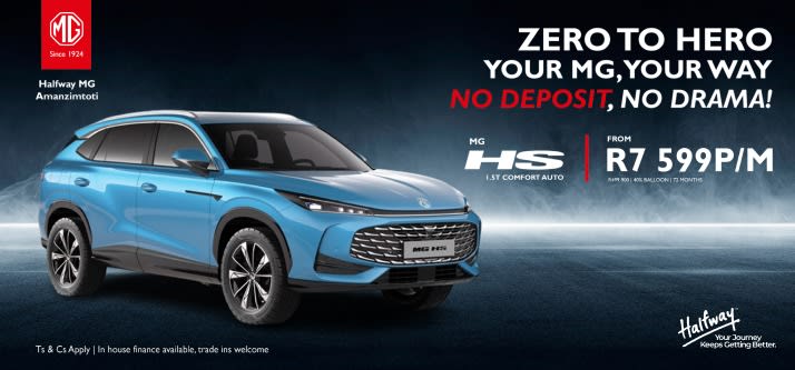 DRIVE THE DREAM WITH HALFWAY MG AMANZIMTOTI!﻿