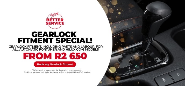 FORTUNER/HILUX: GEARLOCK FROM R2 650!