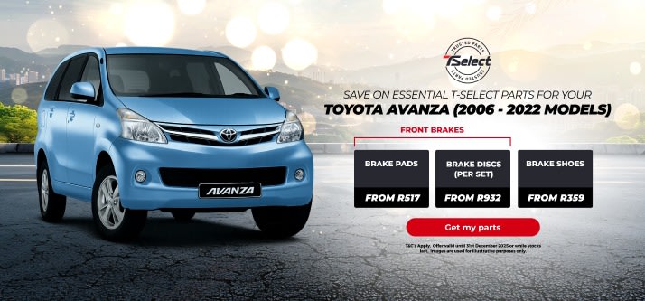 ESSENTIAL SAVINGS FOR YOUR TOYOTA AVANZA! 