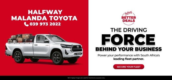 KEEP YOUR OPERATION ON TRACK AT HALFWAY TOYOTA MALANDA