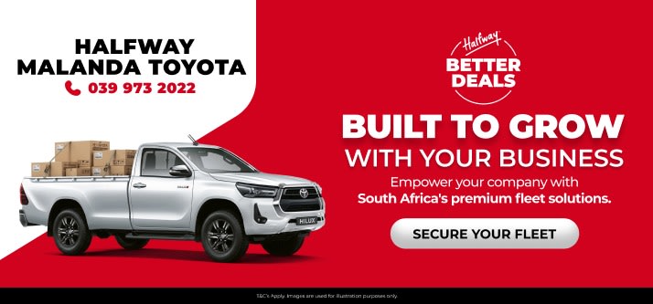 KEEP YOUR OPERATION ON TRACK AT HALFWAY TOYOTA MALANDA