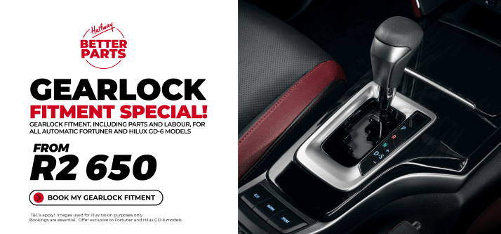 FORTUNER/HILUX: GEARLOCK FROM R2 650!