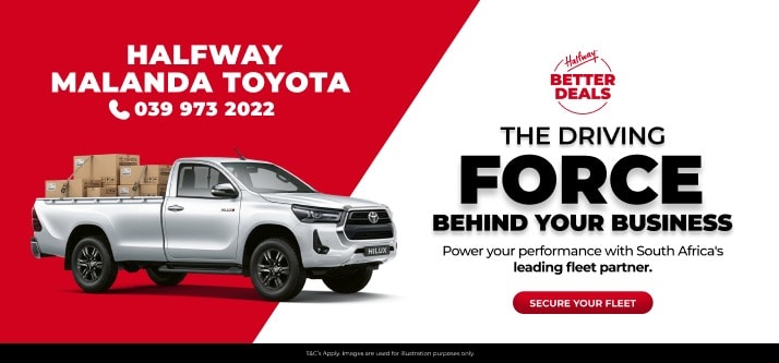 KEEP YOUR OPERATION ON TRACK AT HALFWAY TOYOTA MALANDA