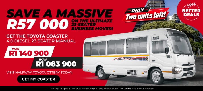 SAVE R57,000 ON THE ULTIMATE 23-SEATER BUSINESS MOVER