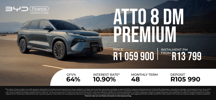 DRIVE INTO THE FUTURE WITH THE ALL-NEW BYD ATTO 8