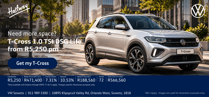 EXPERIENCE THE VOLKSWAGEN T-CROSS AT HALFWAY VW SOWETO