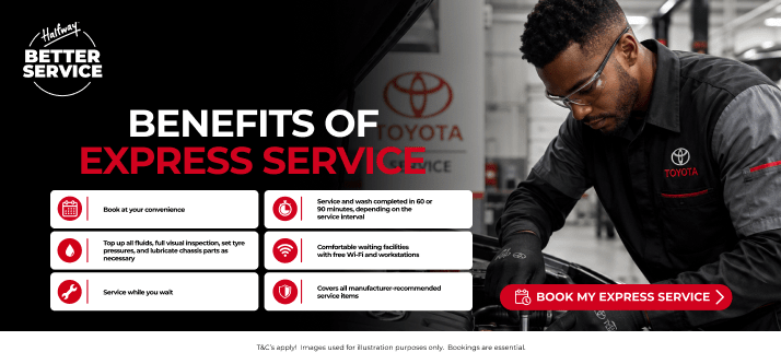 HALFWAY TOYOTA FOURWAYS: EXPRESS SERVICE - PREMIUM CARE!
