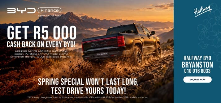 GET R5,000 CASH BACK ON EVERY MODEL!