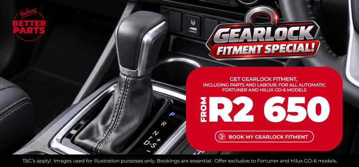 FORTUNER/HILUX: GEARLOCK FROM R2 650!